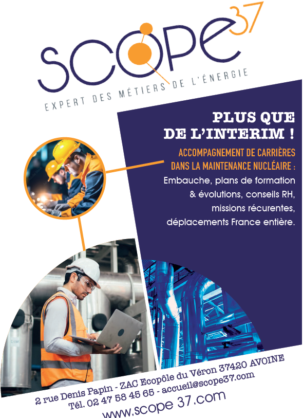 SCOPE 37 spécialiste des métiers du nucléaire