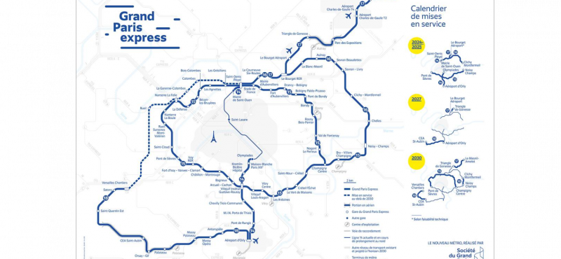 #SGP : cartographie du #GrandParisExpress #GPE