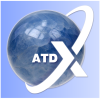 Logo ATDx autour de la planète
